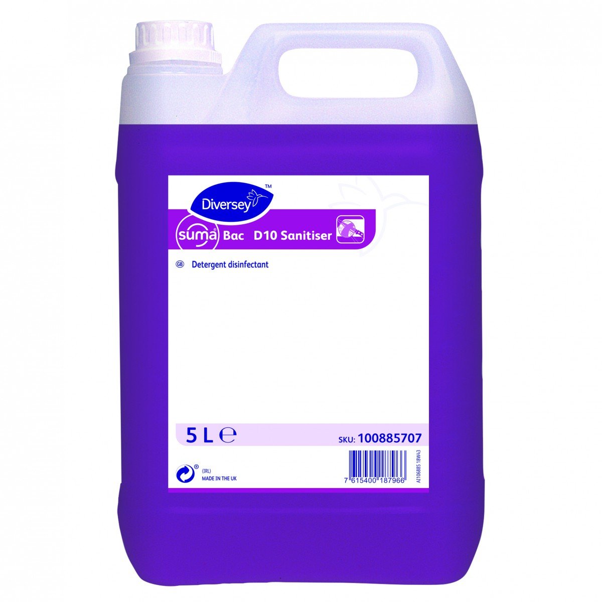 Suma Bac D10 Concentrated Liquid Detergent Sanitiser