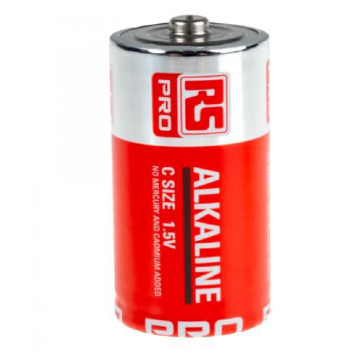 RS PRO 1.5V Alkaline C Batteries With Standard Terminal Type
