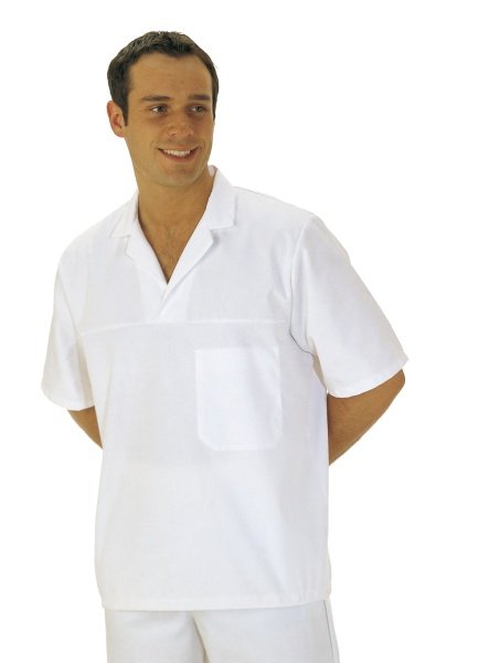 Short Sleeved Bakers Shirt 190gsm