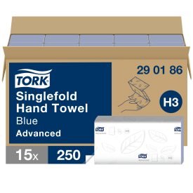 Tork Single Fold 2ply Hand Towel Washstation - Blue