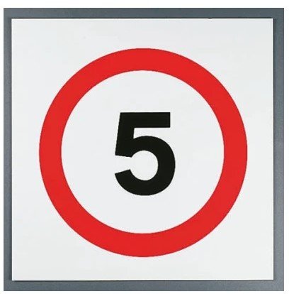 RS PRO Plastic Speed Control Road Traffic Sign