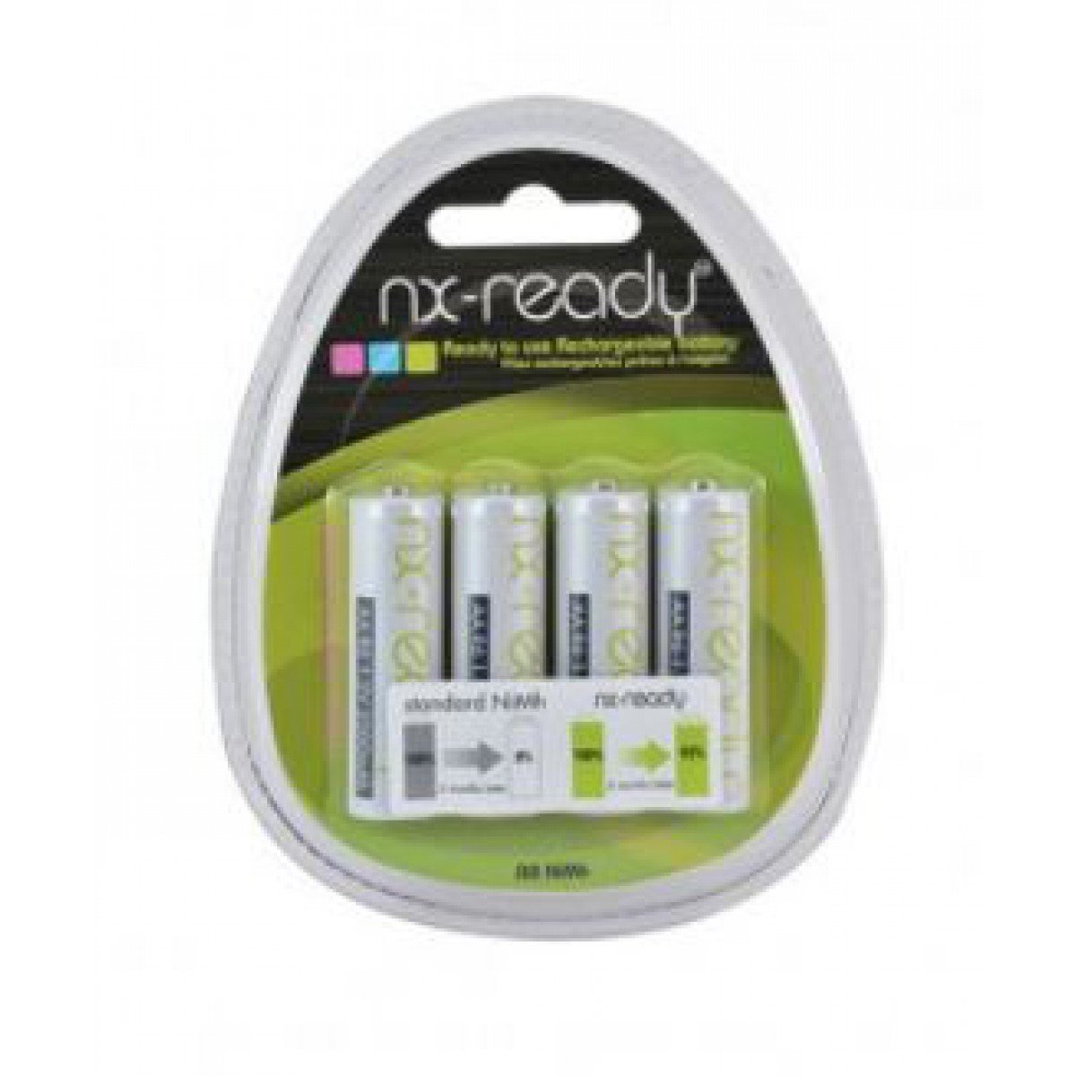NiMH battery (blister) x4 AA NX Rechargeable Batteries