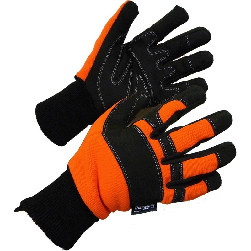 TG1 Thermal Touch Screen Gloves Orange/Black M