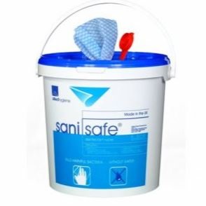 Sanisafe 3 Disinfectant Wipes Bucket - Quat-free