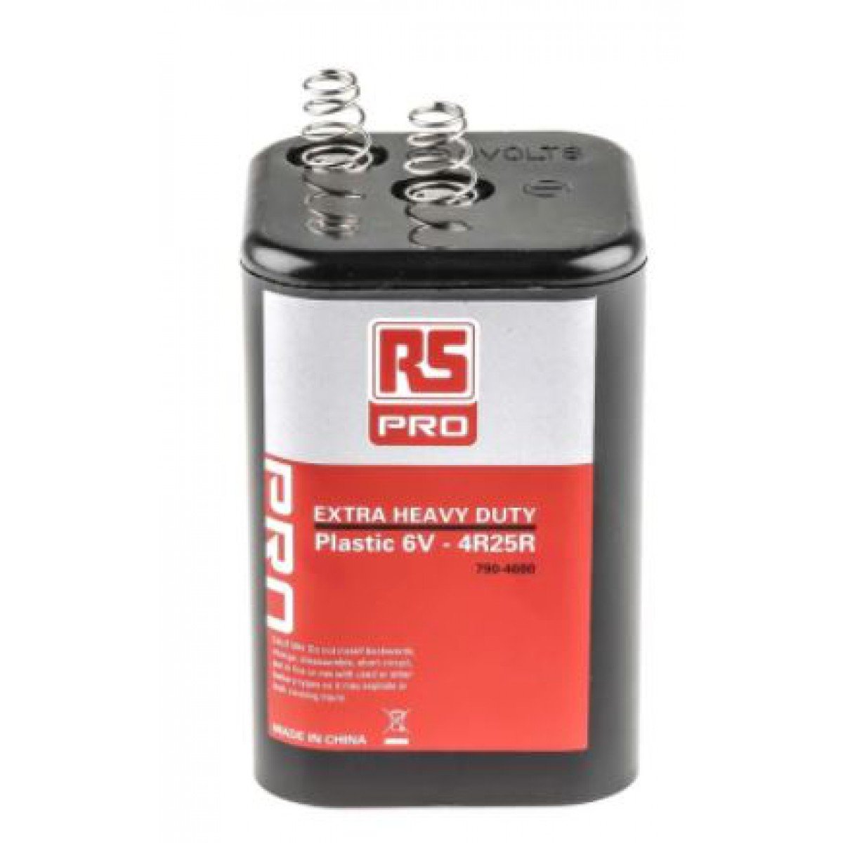 RS PRO 6V, 7Ah Zinc Chloride Lantern Battery